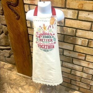 NWT Demdaco Kids Holiday Baking Apron One Size